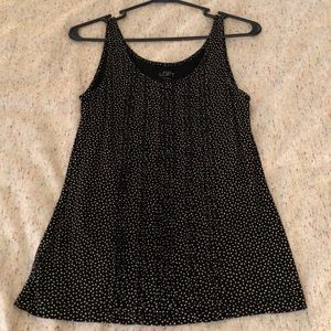 Cute Black Patterned Tank Top